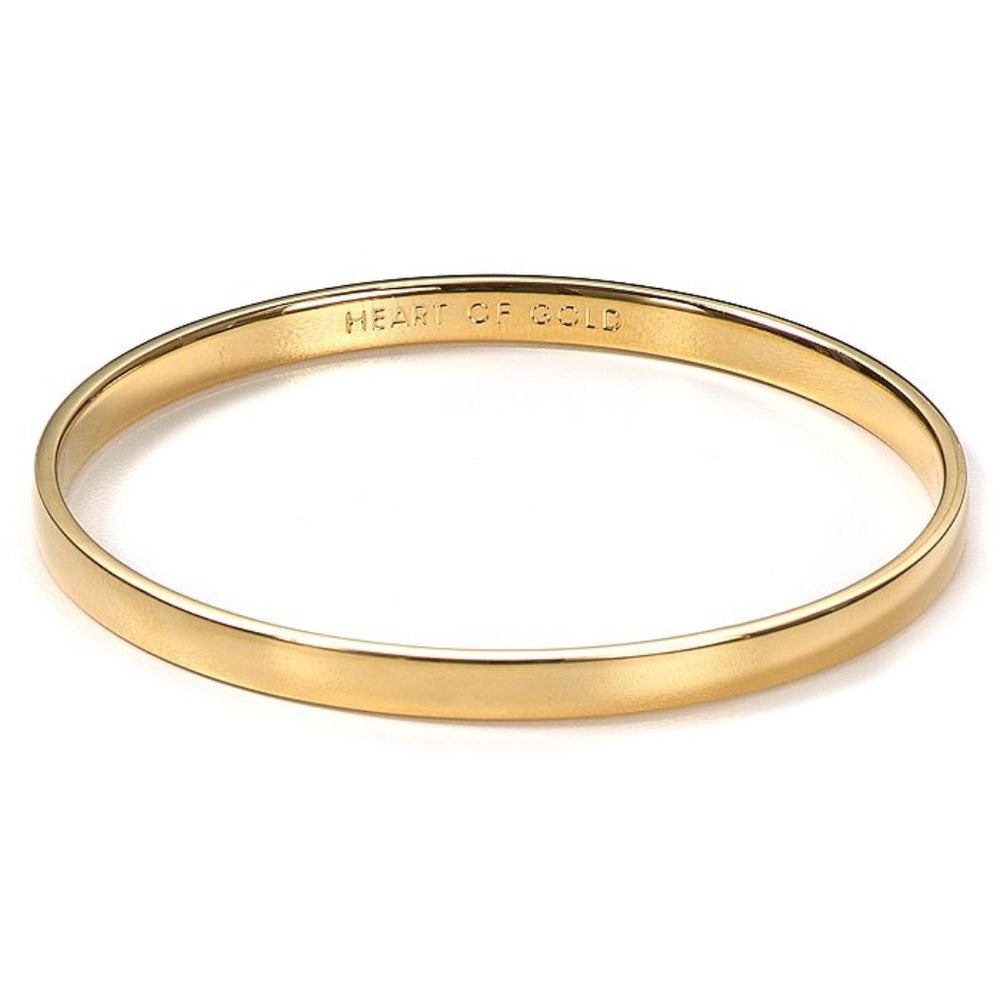 Kate Spade “Heart of Gold” Gold Bangle